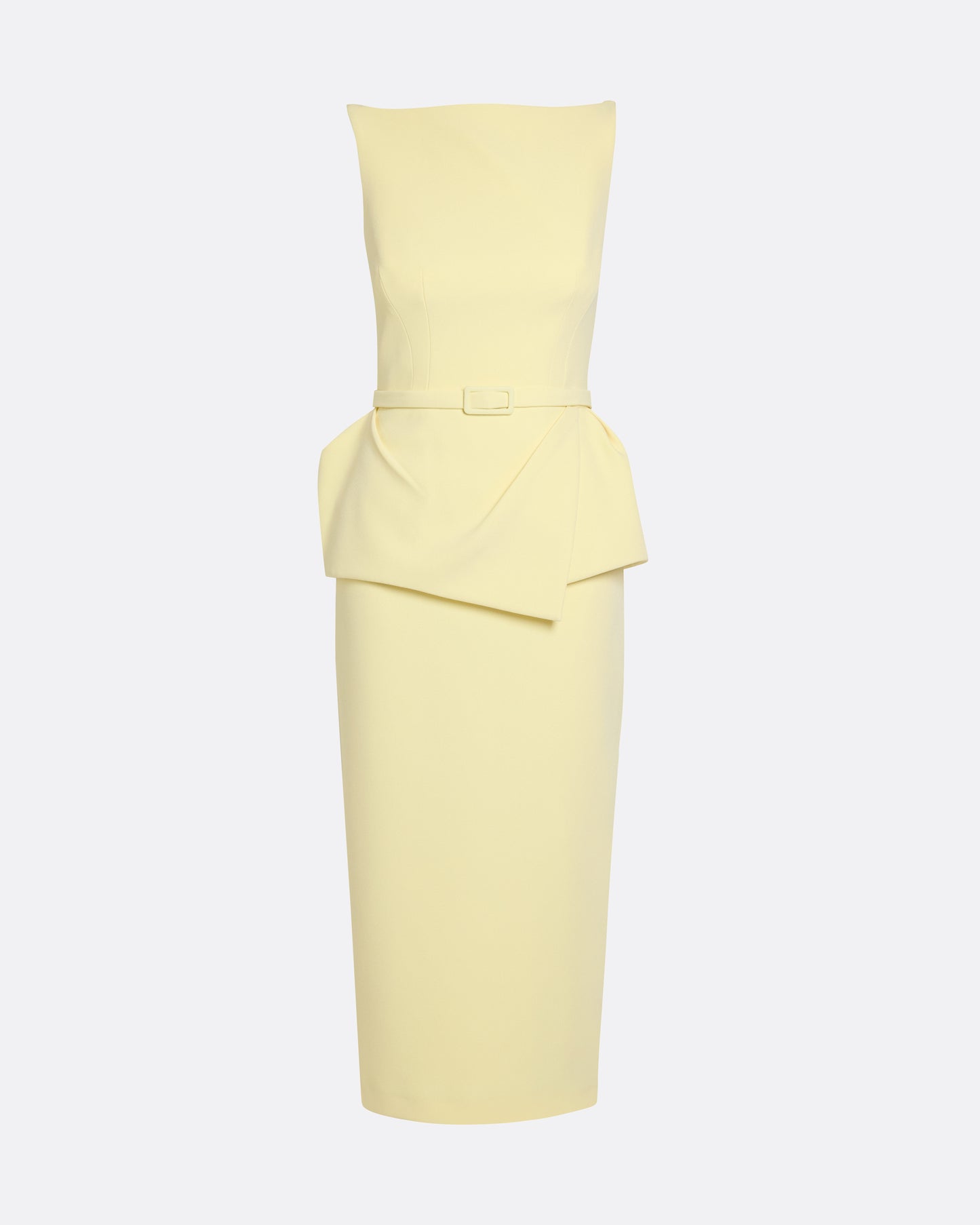 Flaminia Midi Dress Midi in Pale Yellow