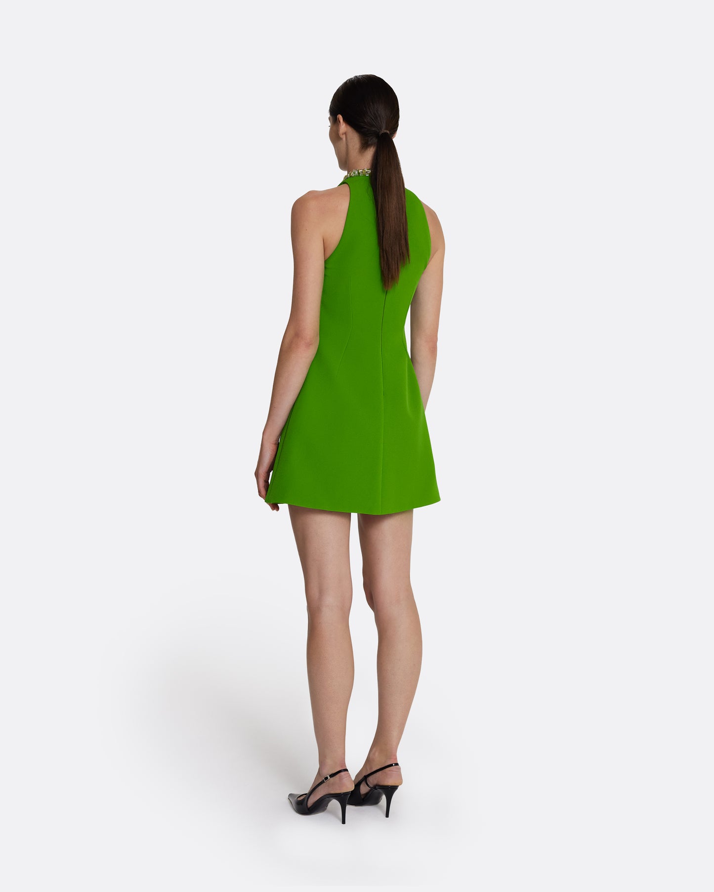 Dorella Short Dress in Verdant Green