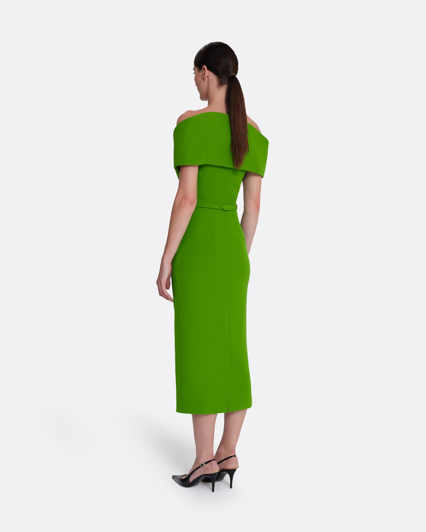 Raffaella Midi Dress in Verdant Green