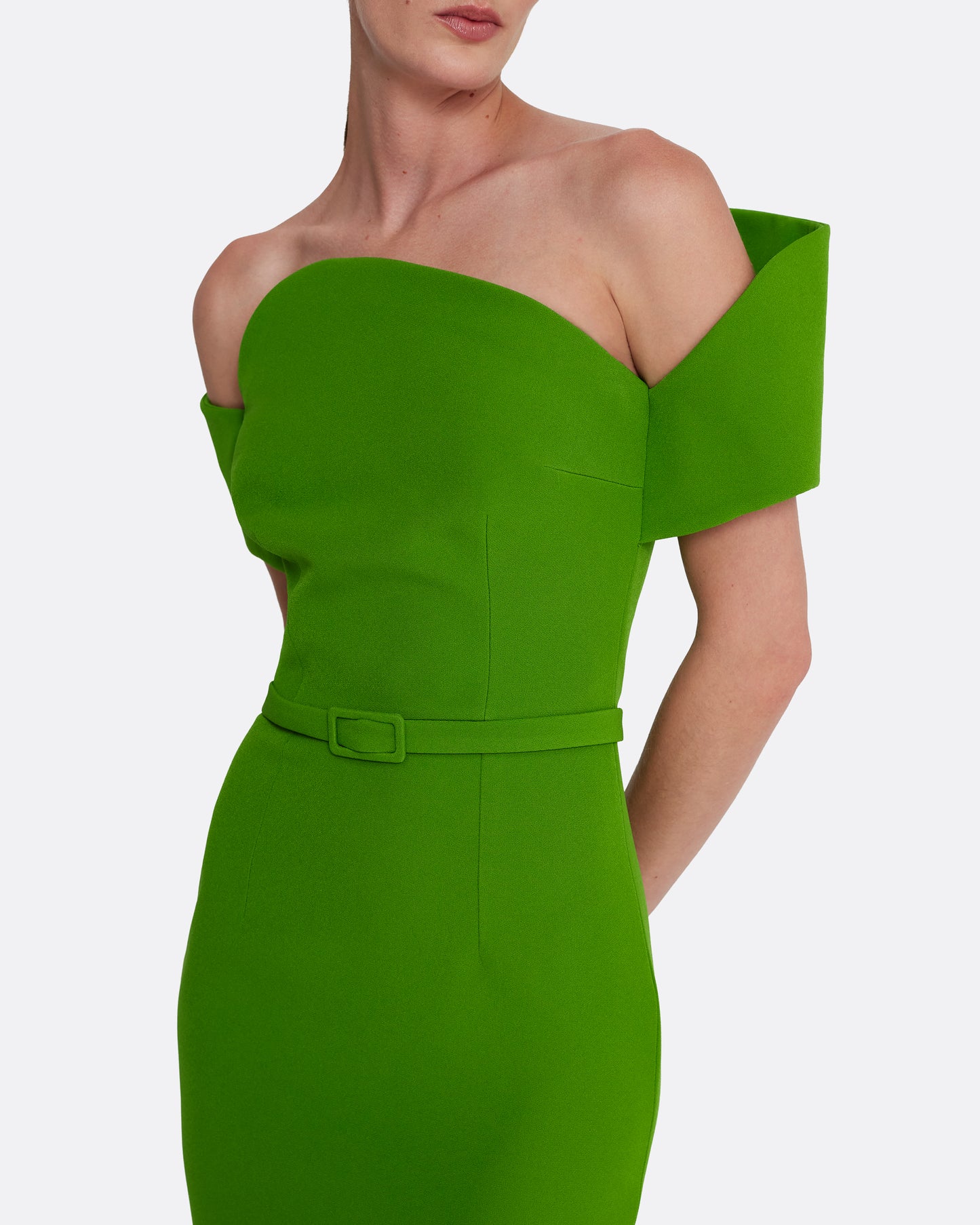 Raffaella Midi Dress in Verdant Green