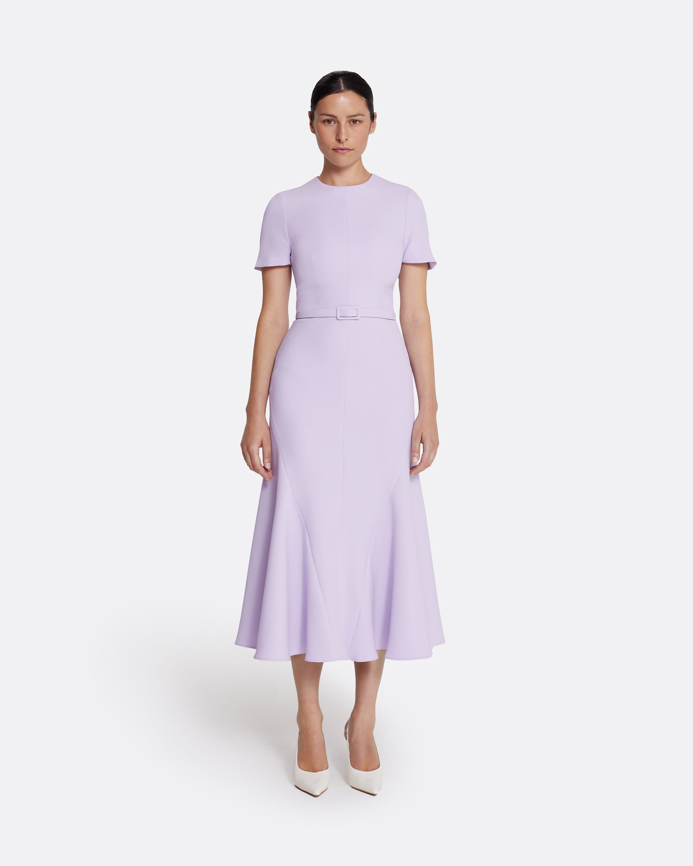 アセッテナイ、サラフィネ Luisa Midi Dress in Verbena – Safiyaa London