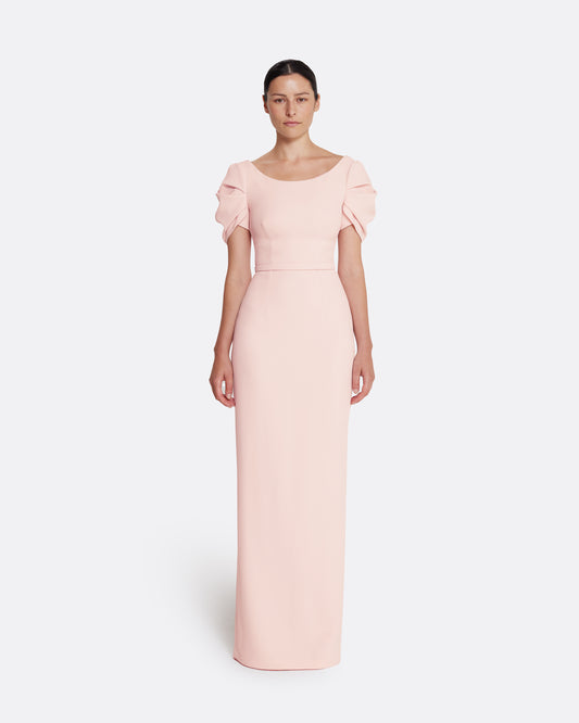 Vanna Dress Long in Pale Pink
