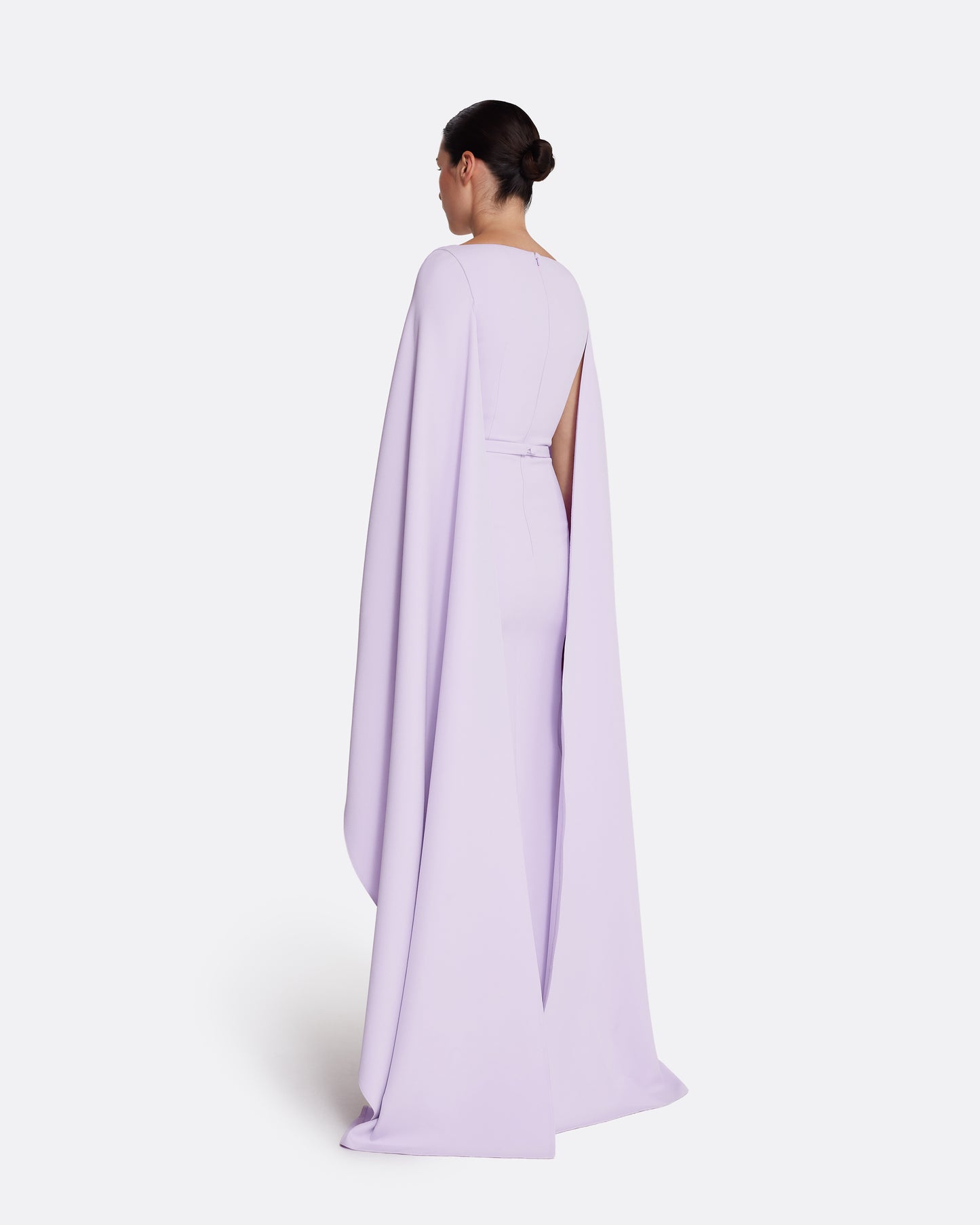 Agata Long Dress in Verbena with Gold