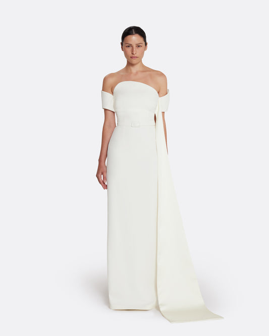 Giorgia Long Dress in Ivory