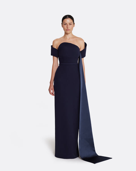 ink blue maxi dress Calanthe Maxi Dress