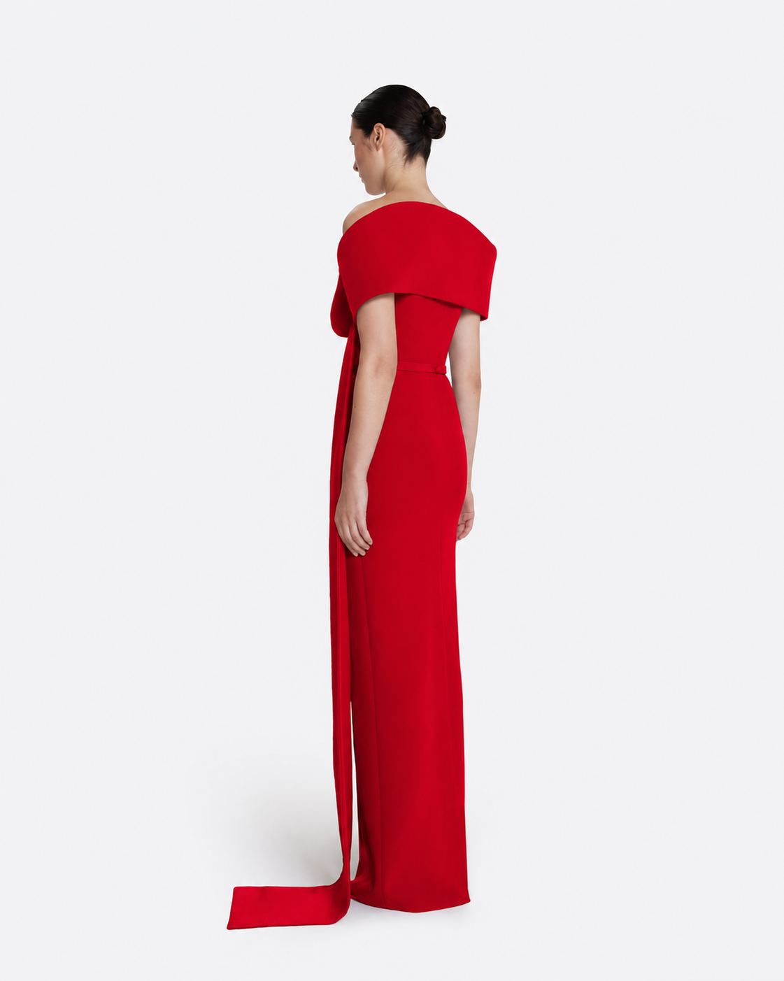 Giorgia Long Dress in Dazzling Red