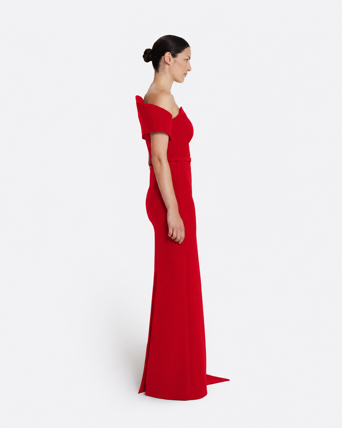 Giorgia Long Dress in Dazzling Red