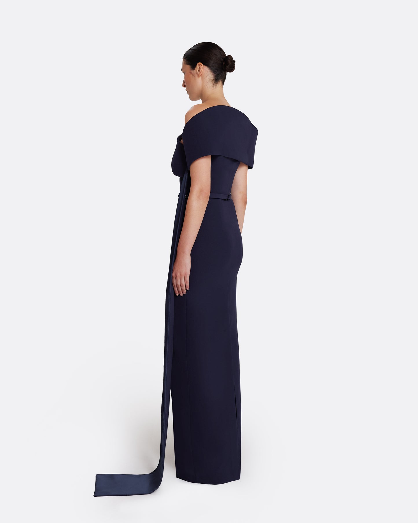 Giorgia Long Dress in Azurite with Multi-blues