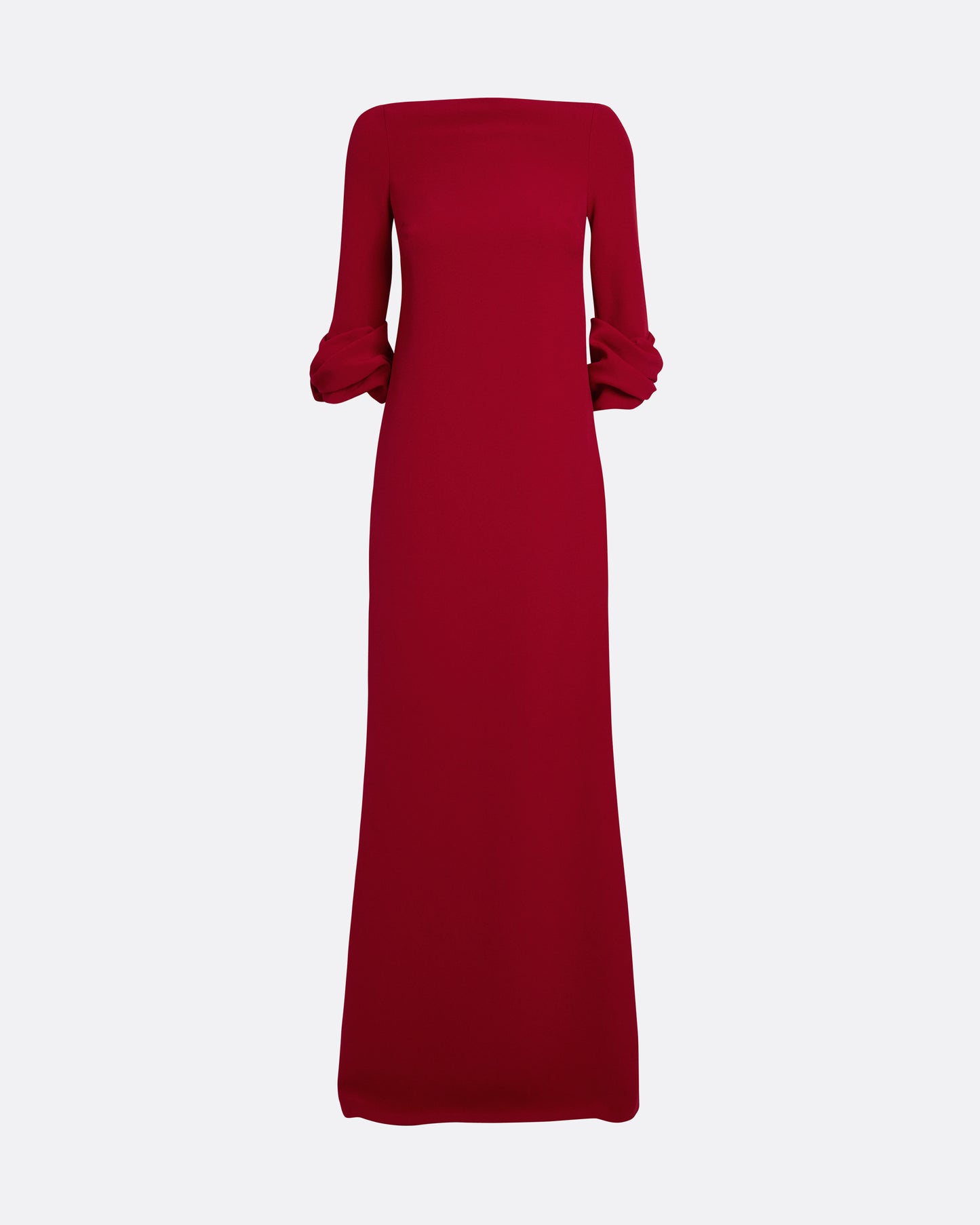Danica Long Dress in Azalea Red