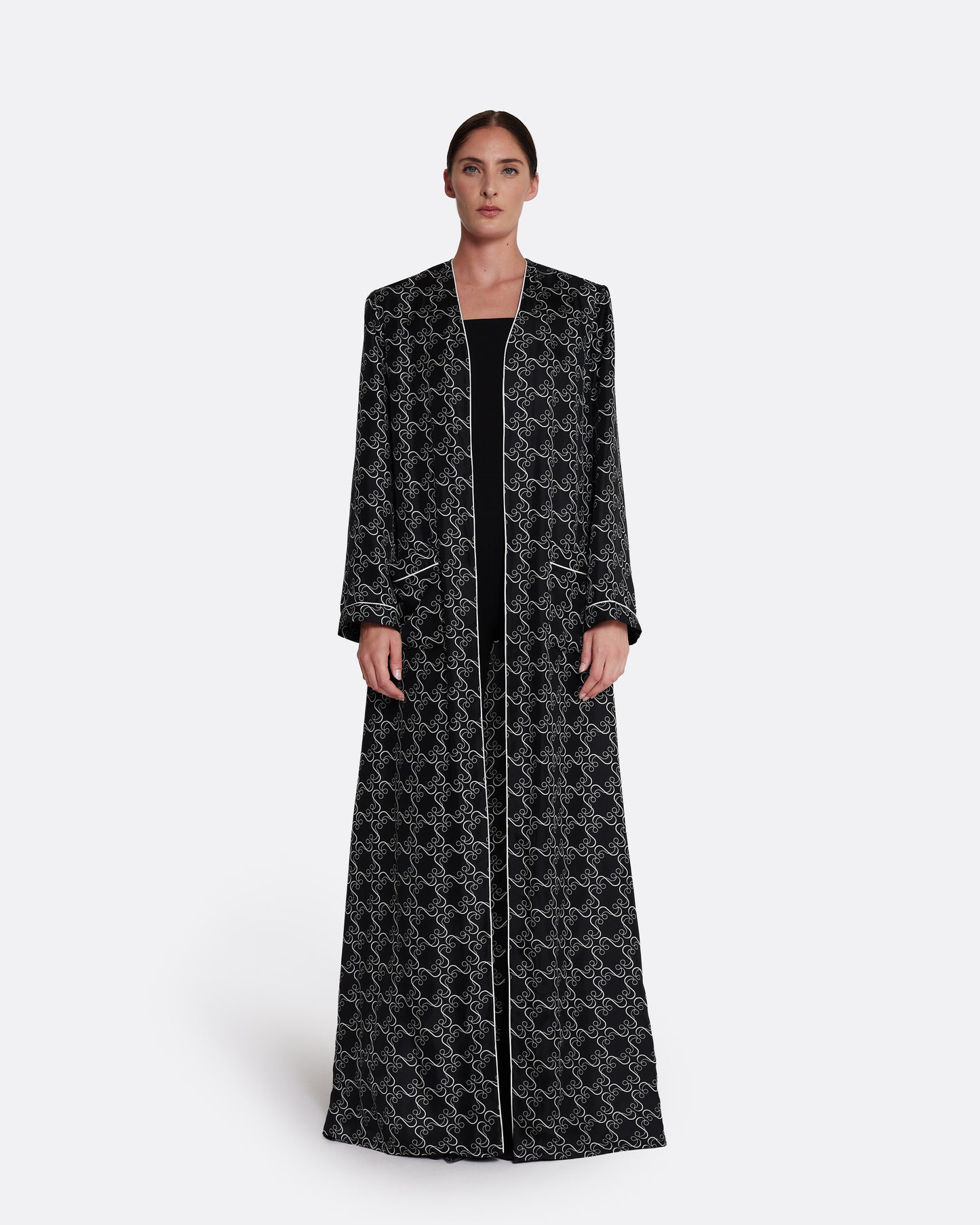 Fiorella Jacket in Ecru on Black