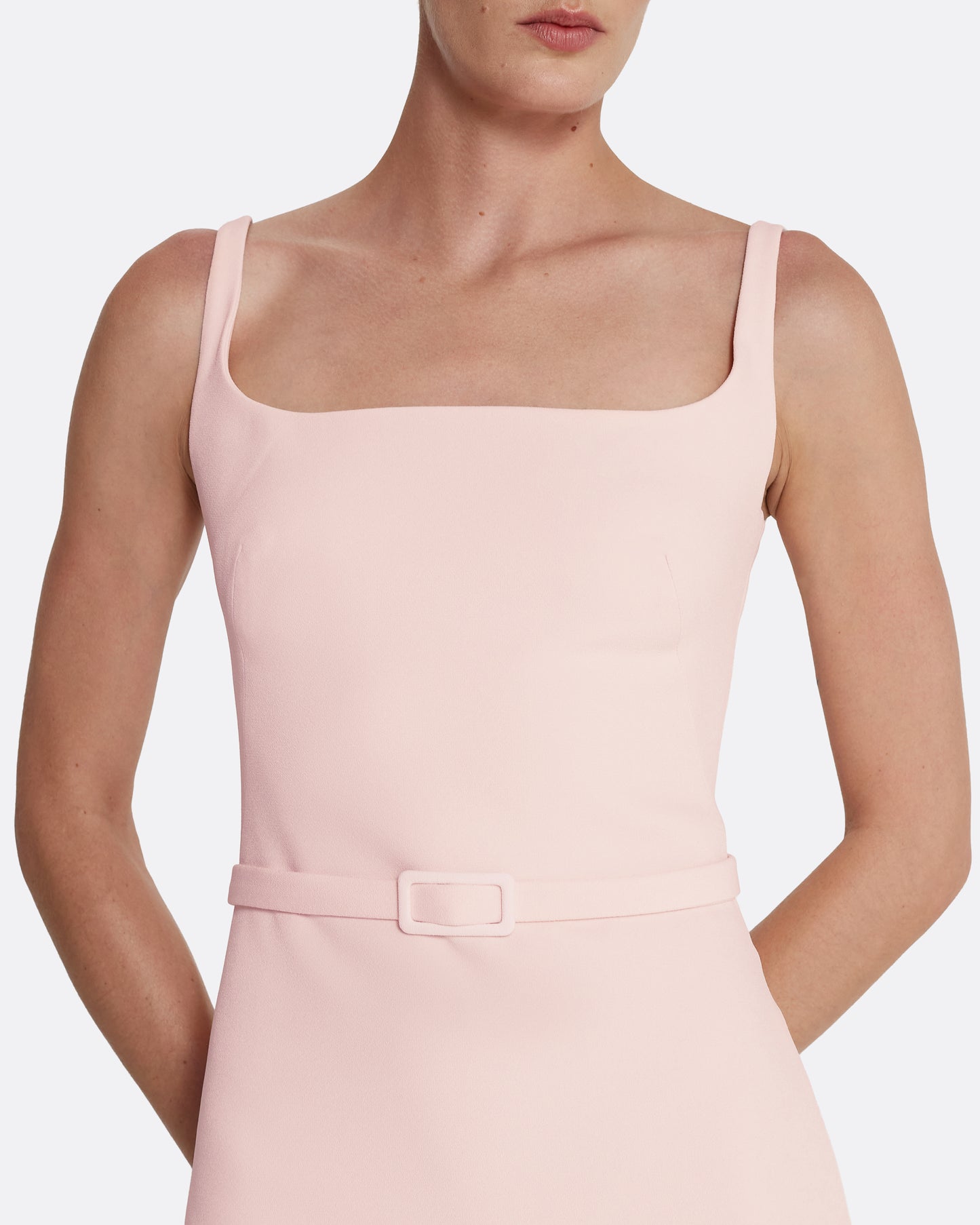 Kristena Long Dress in Pale Pink