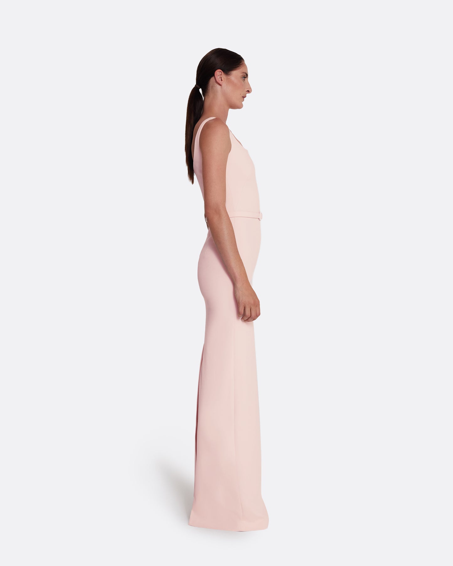 Kristena Long Dress in Pale Pink