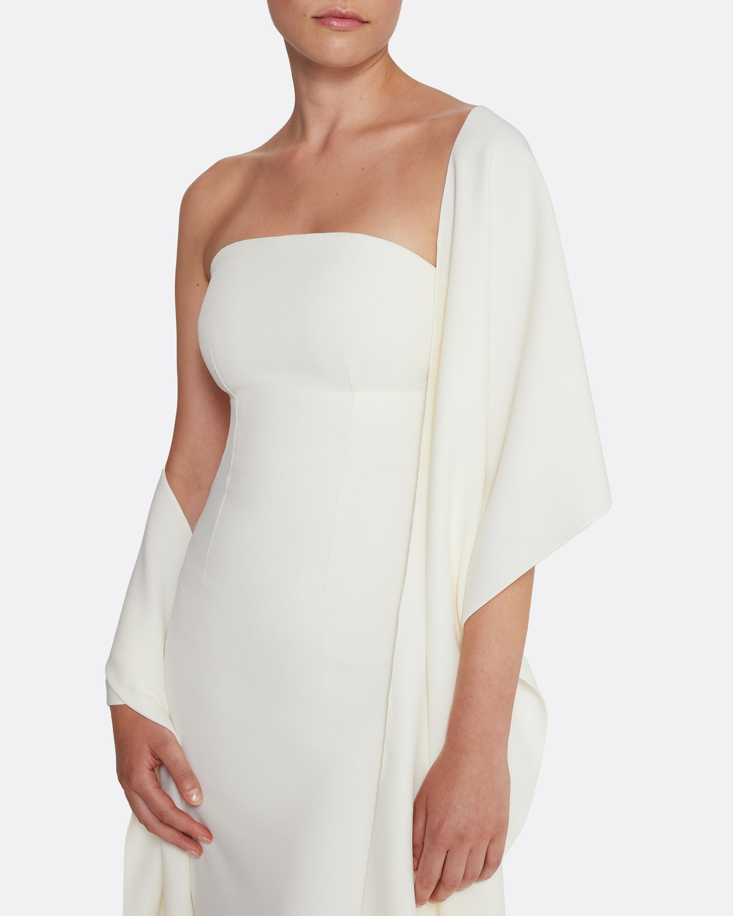 Long Shawl Scarf in Ivory