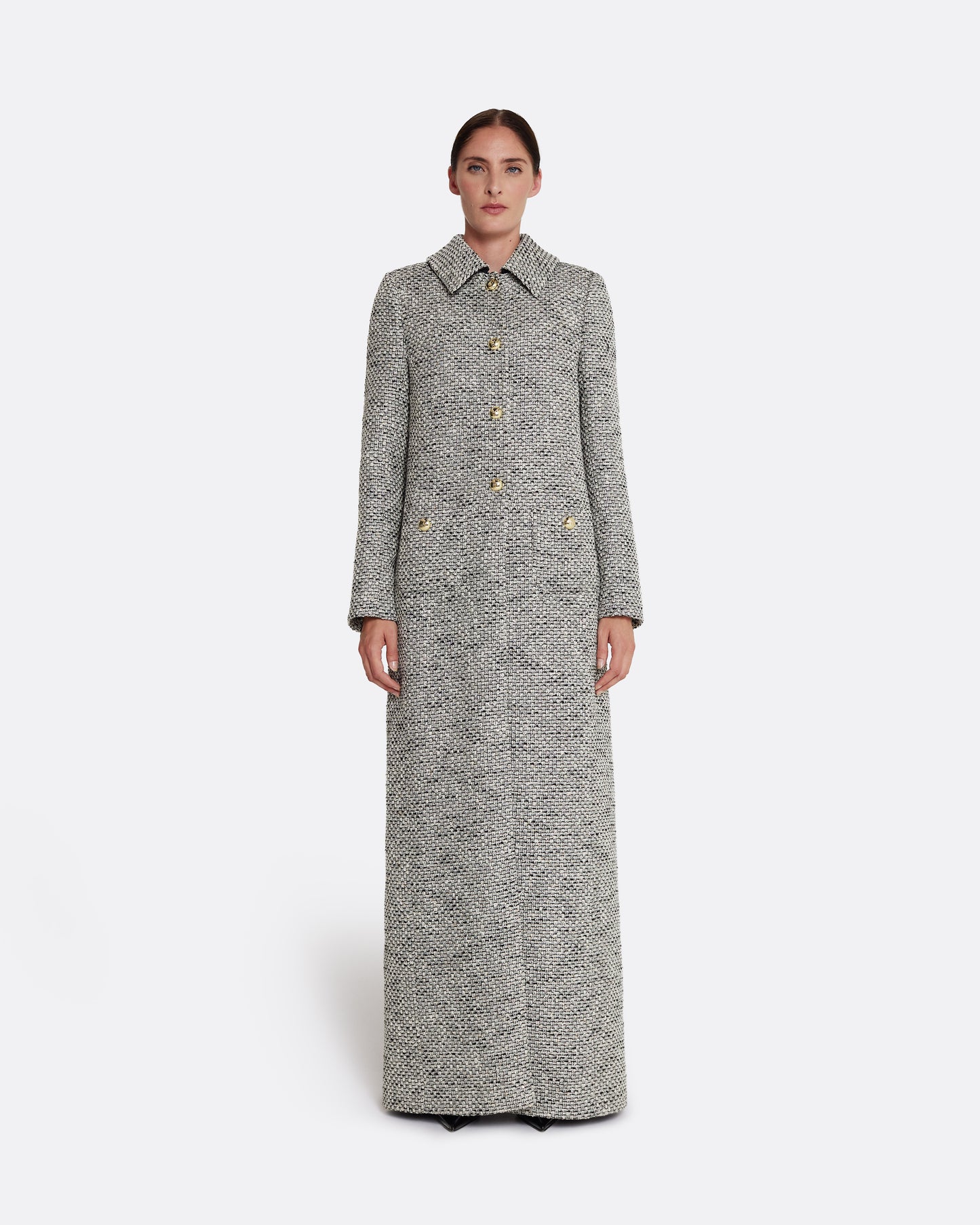 Leonora Jacket in Stone on Greyscale