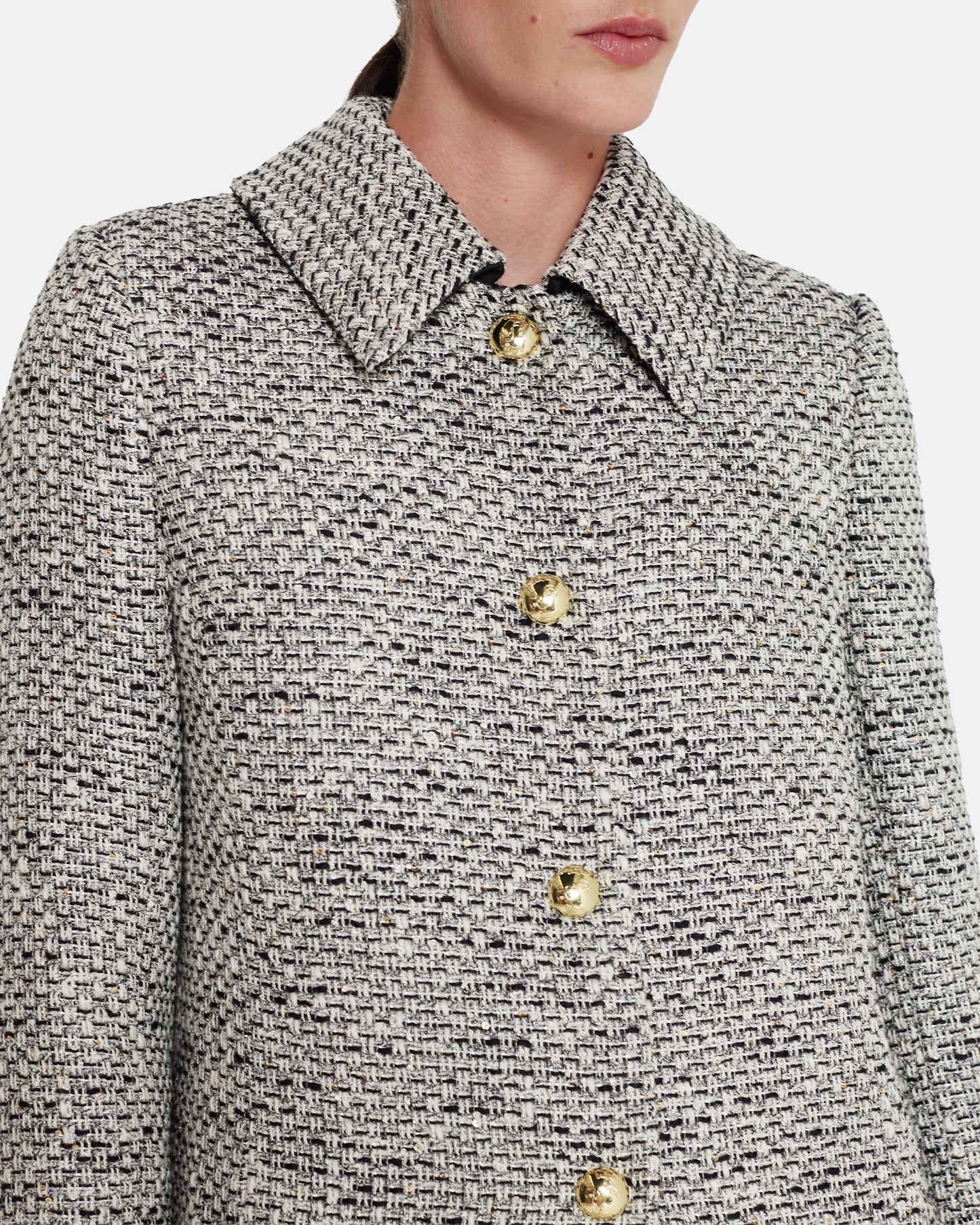 Leonora Jacket in Stone on Greyscale