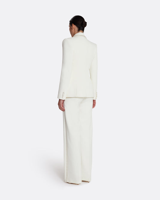 High Waisted wid leg trousers  in IVORY