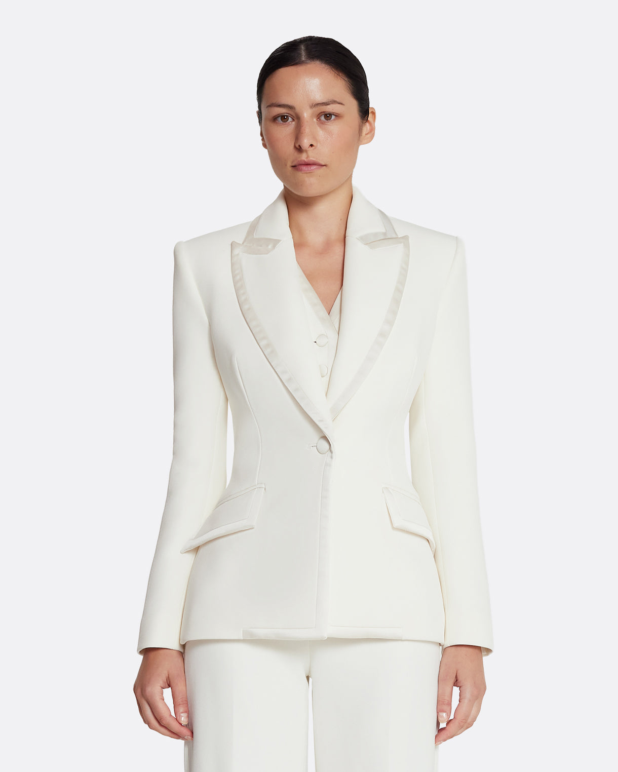 Violante Tailored Jacket in Ivory