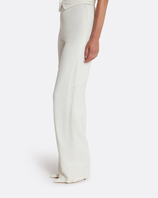 High Waisted wid leg trousers  in IVORY