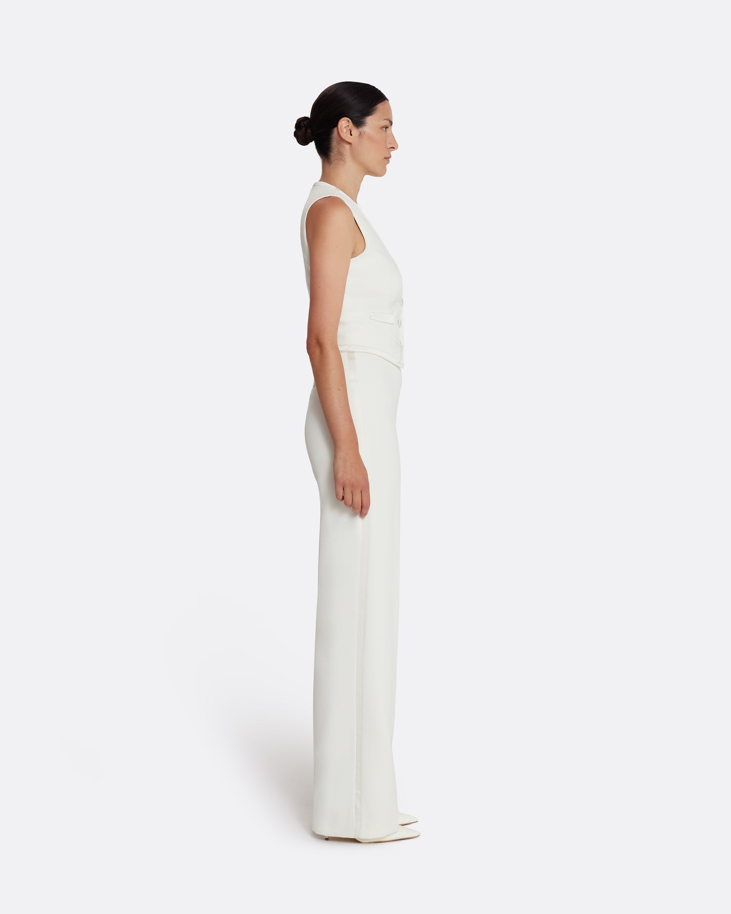 Glinda Waistcoat in Ivory