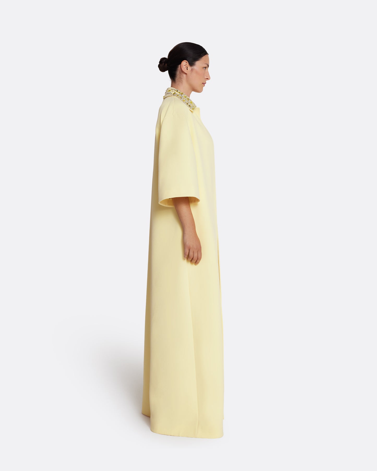 Ninetta Jacket in Pale Yellow with Gold