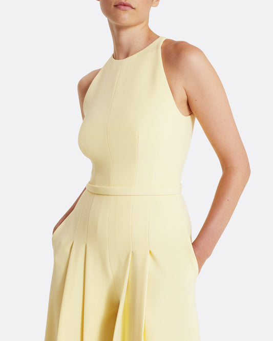 Althea Jumpsuit in Pale Yellow