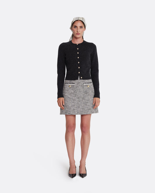 mini skirt with pockets  in GREYSCALE WITH GREYSCALE