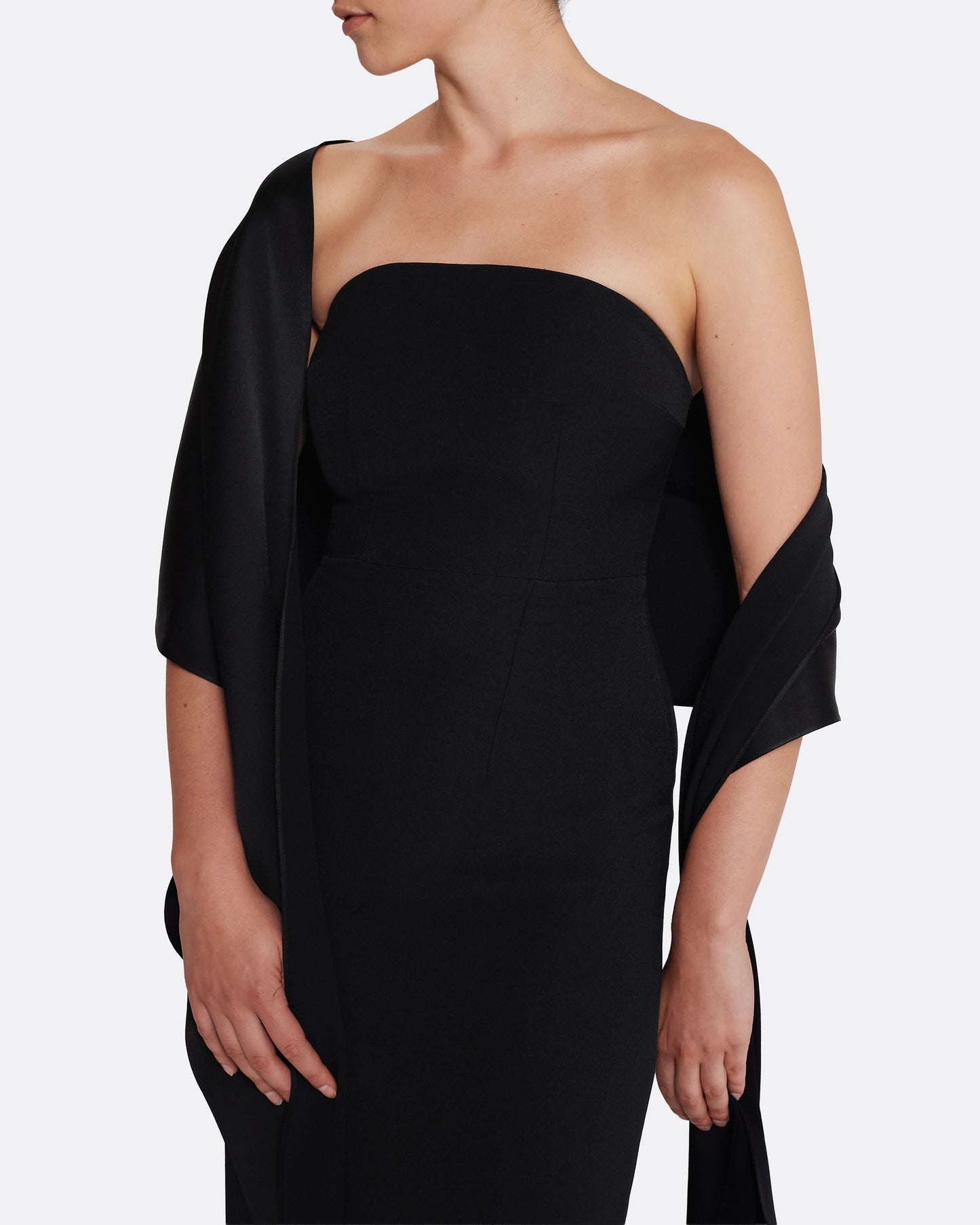 Long Shawl Scarf in Black