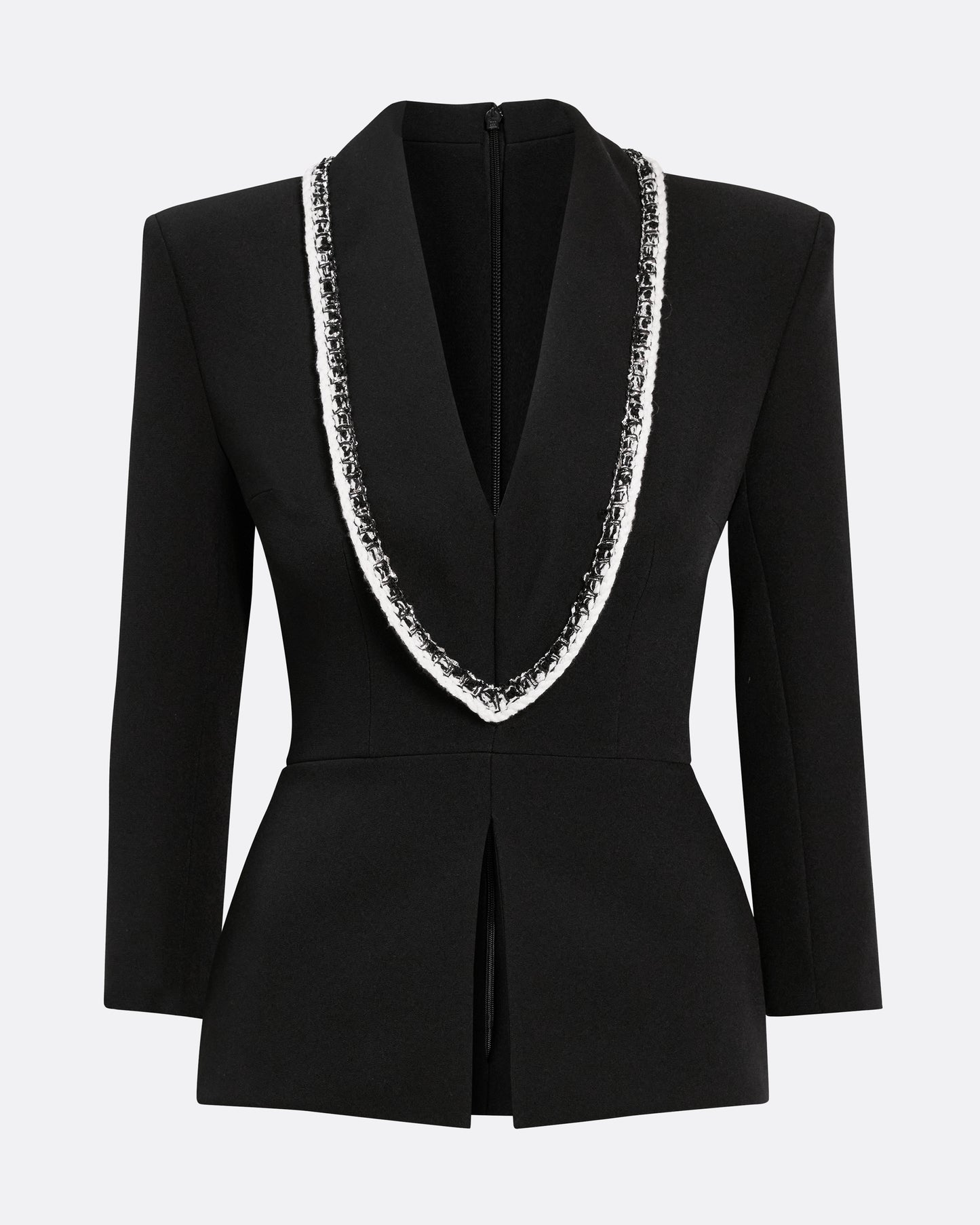 Adelina Top in Black with Greyscale