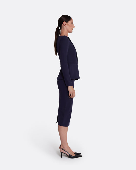 Hokoku Skirt In Azurite Blue