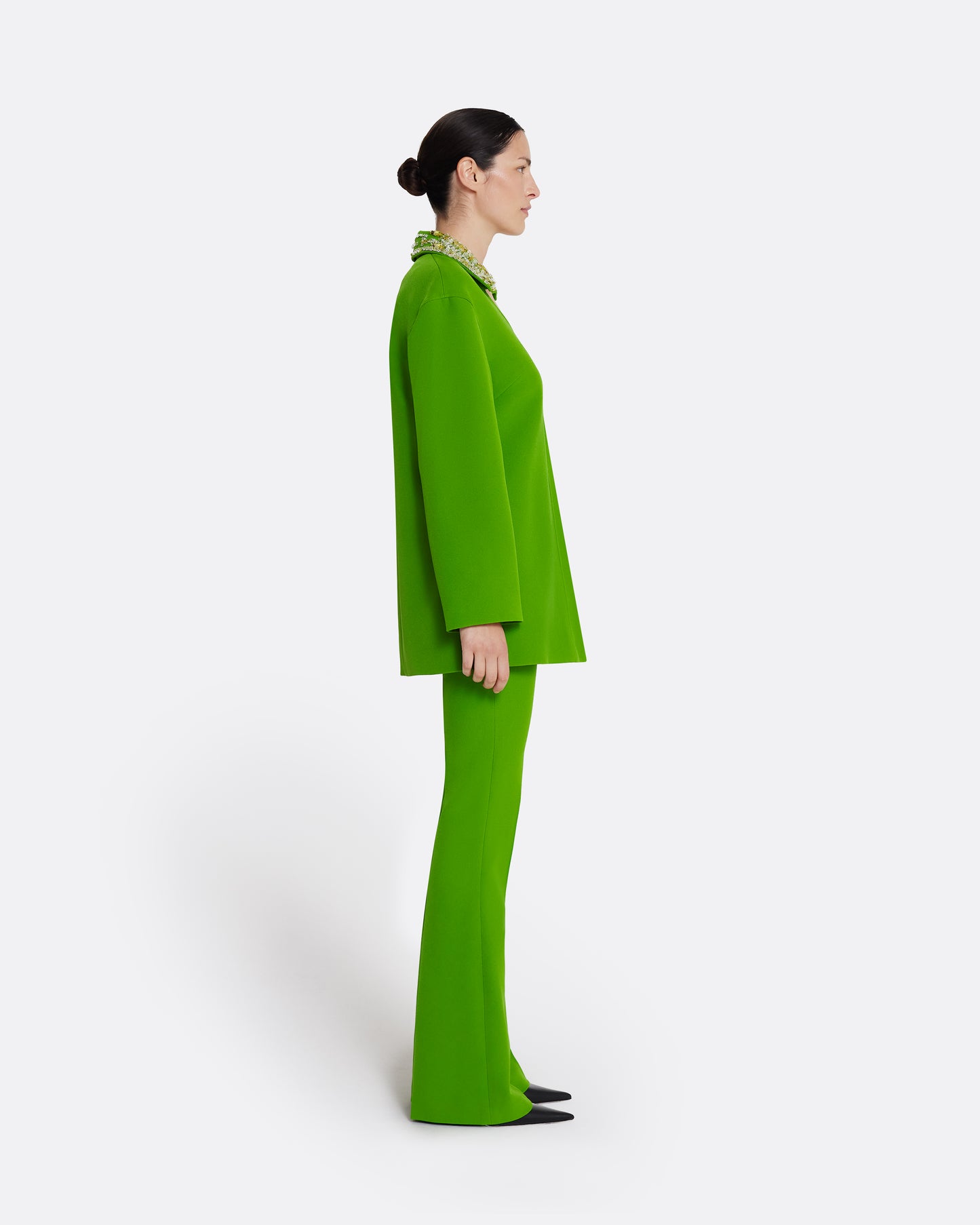 Giovanna Top in Verdant Green with Multi-greens