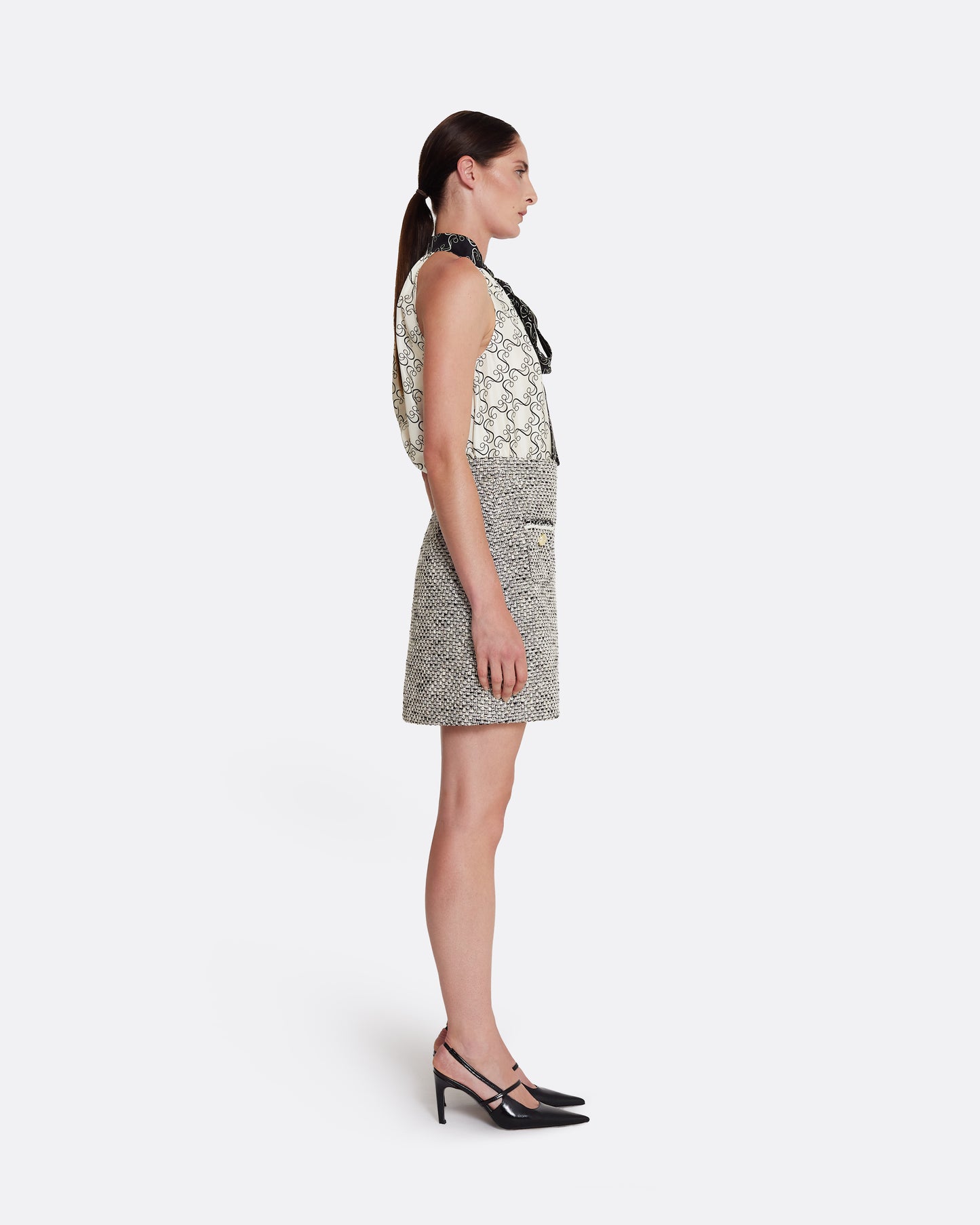 Ornella Skirt in Greyscale