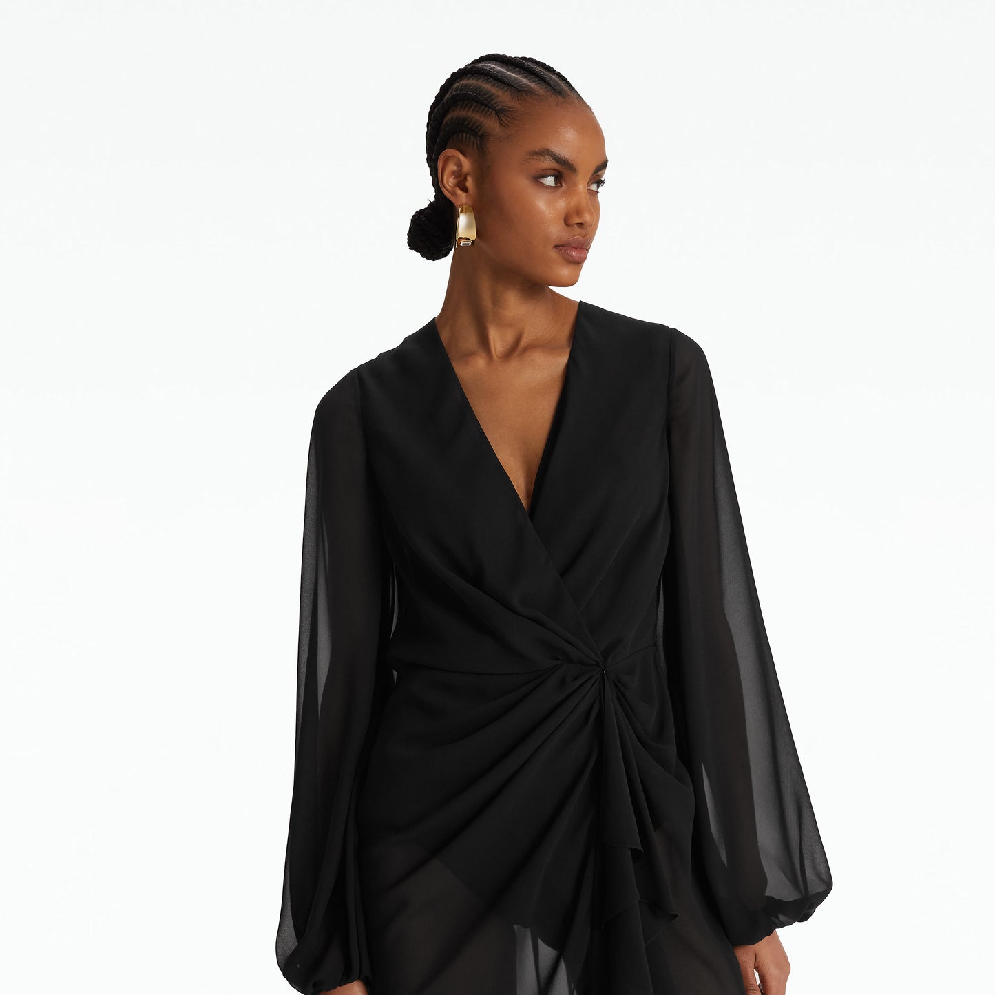 Prova Black Midi Dress