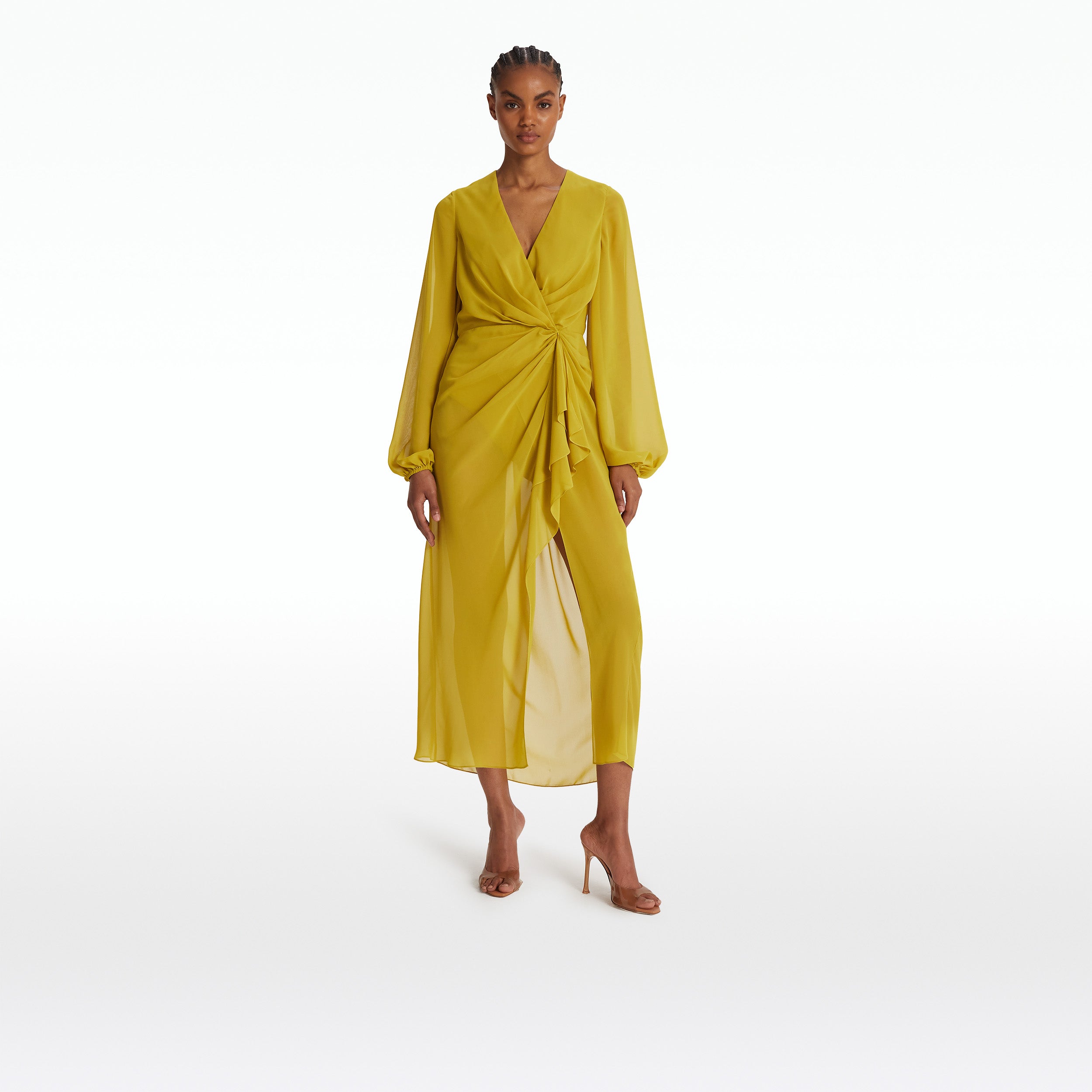 Prova Chartreuse Midi Dress