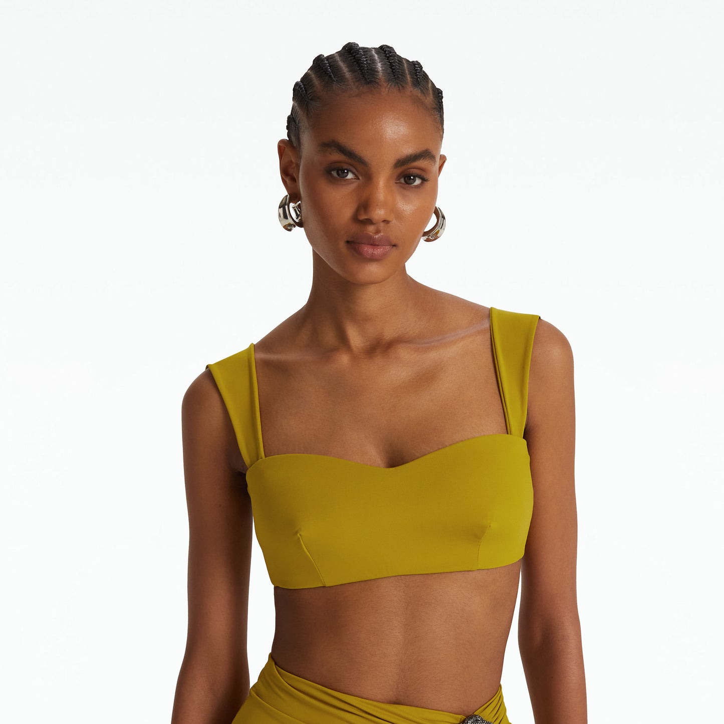 Willa Chartreuse Bikini Top
