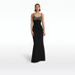 Beatriz Black & Celestial Scatter Embroidery Long Dress