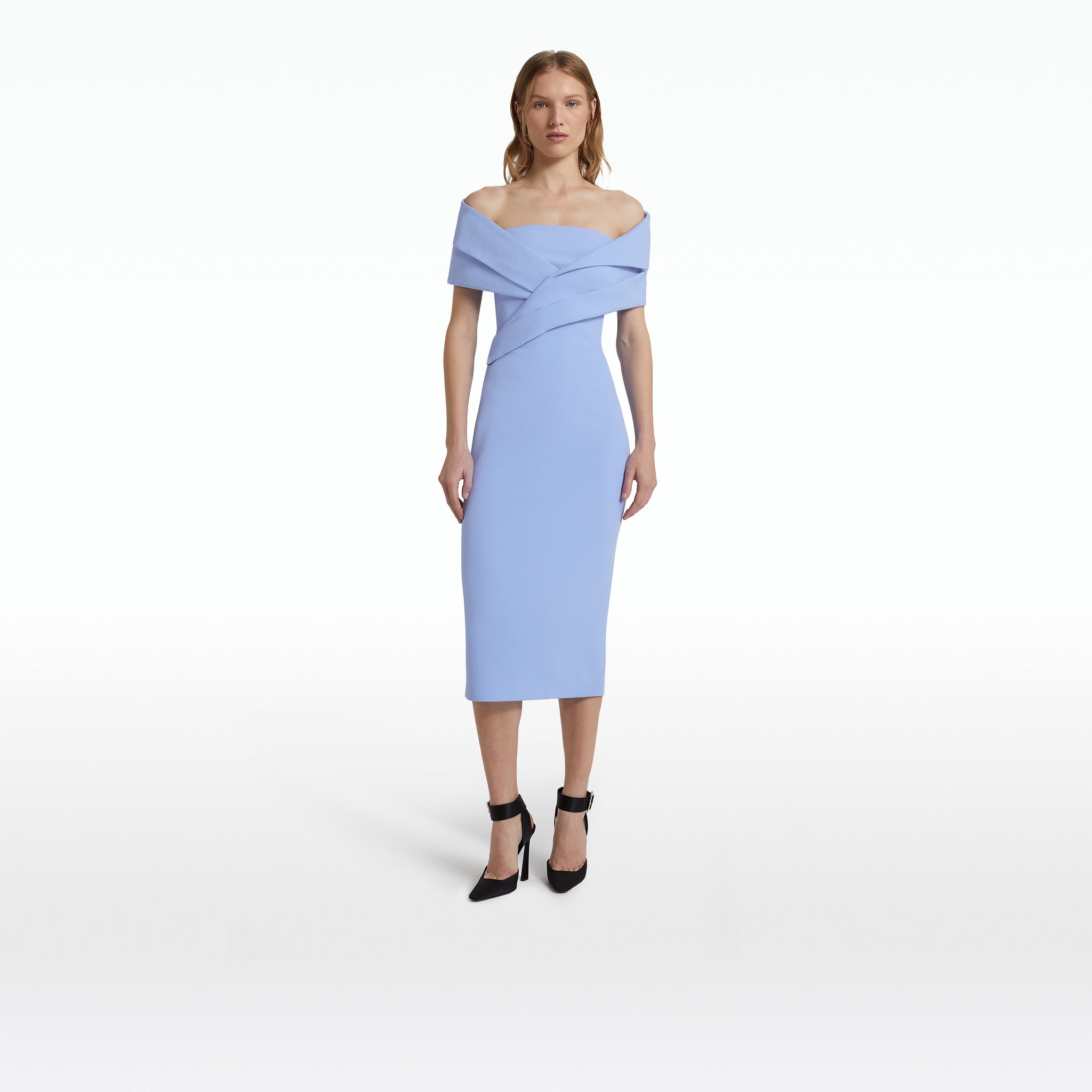 Mid calf cocktail dresses sales