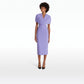 Flora Periwinkle Midi Dress