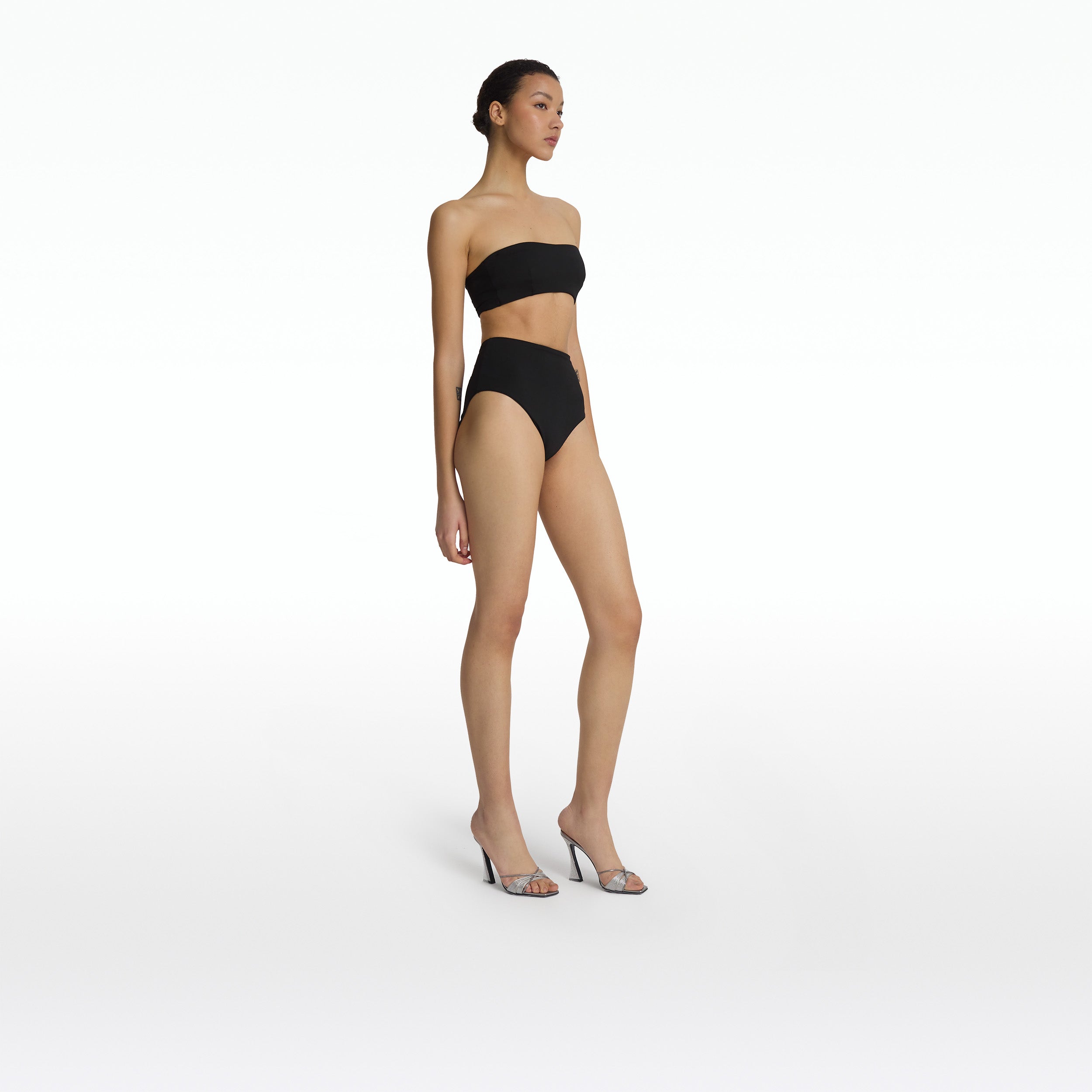 Flattering black bikini bottoms sales