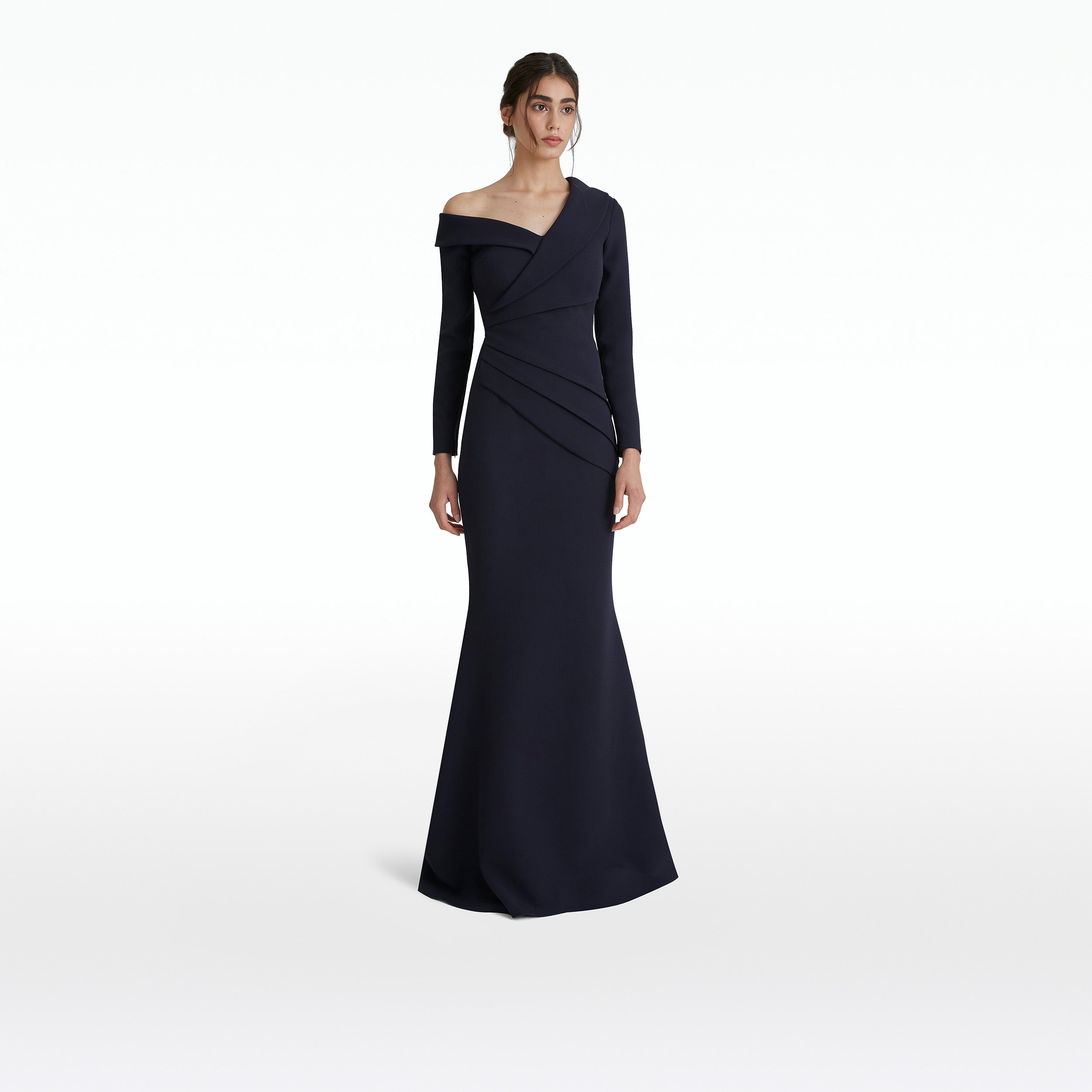 Katherine Navy Long Dress