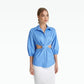 Stella Safiyaa Blue Cotton Shirt