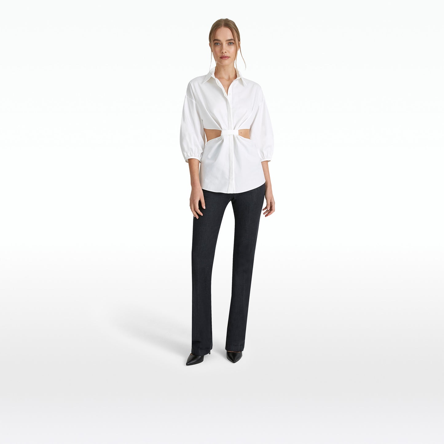 Stella White Cotton Shirt