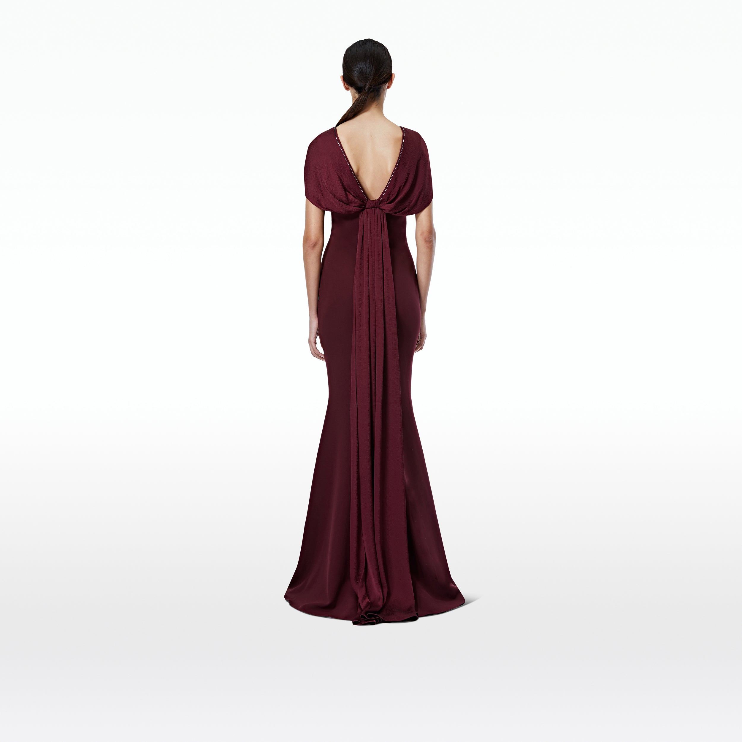 Silk wine dress outlet