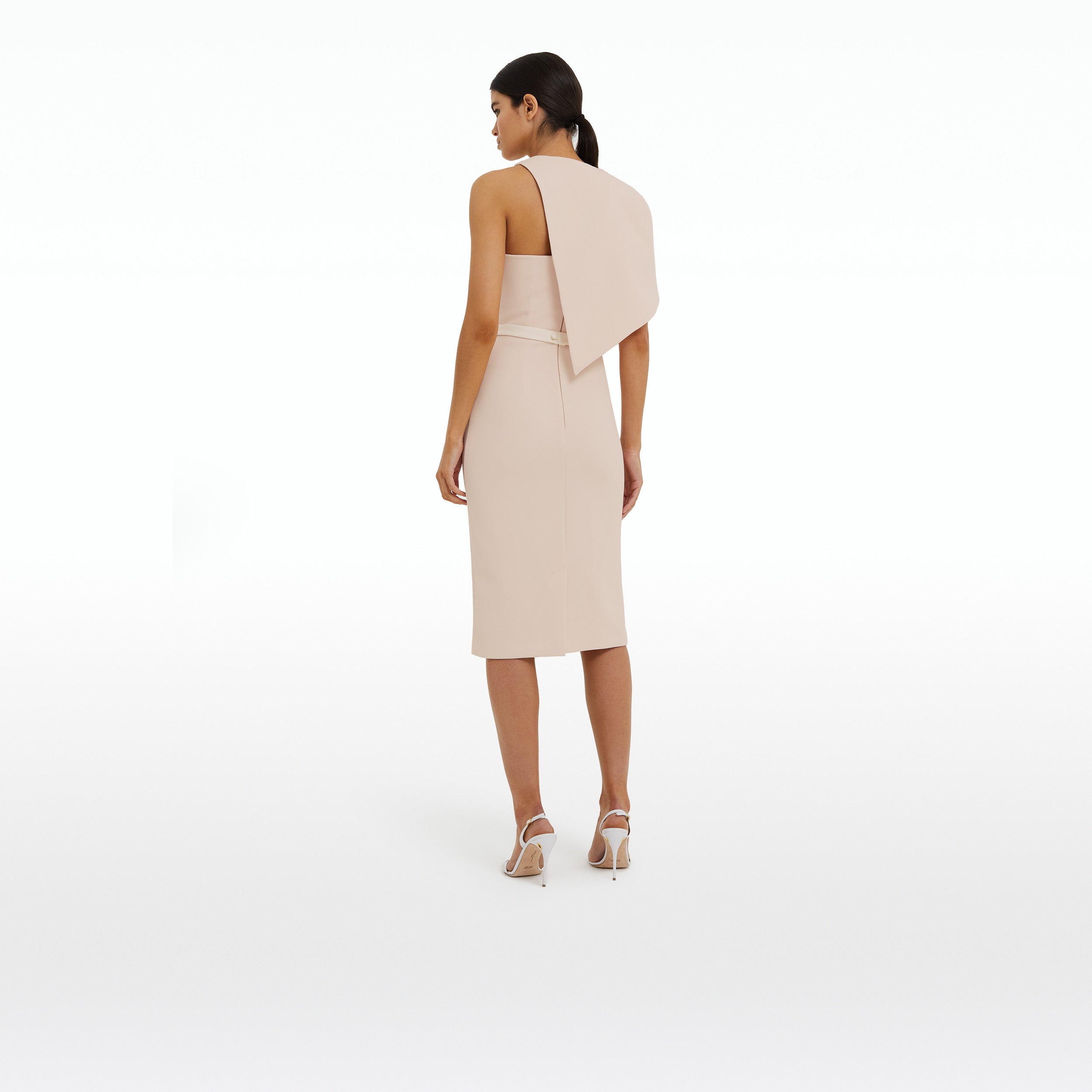 Caprianne Powder Midi Dress