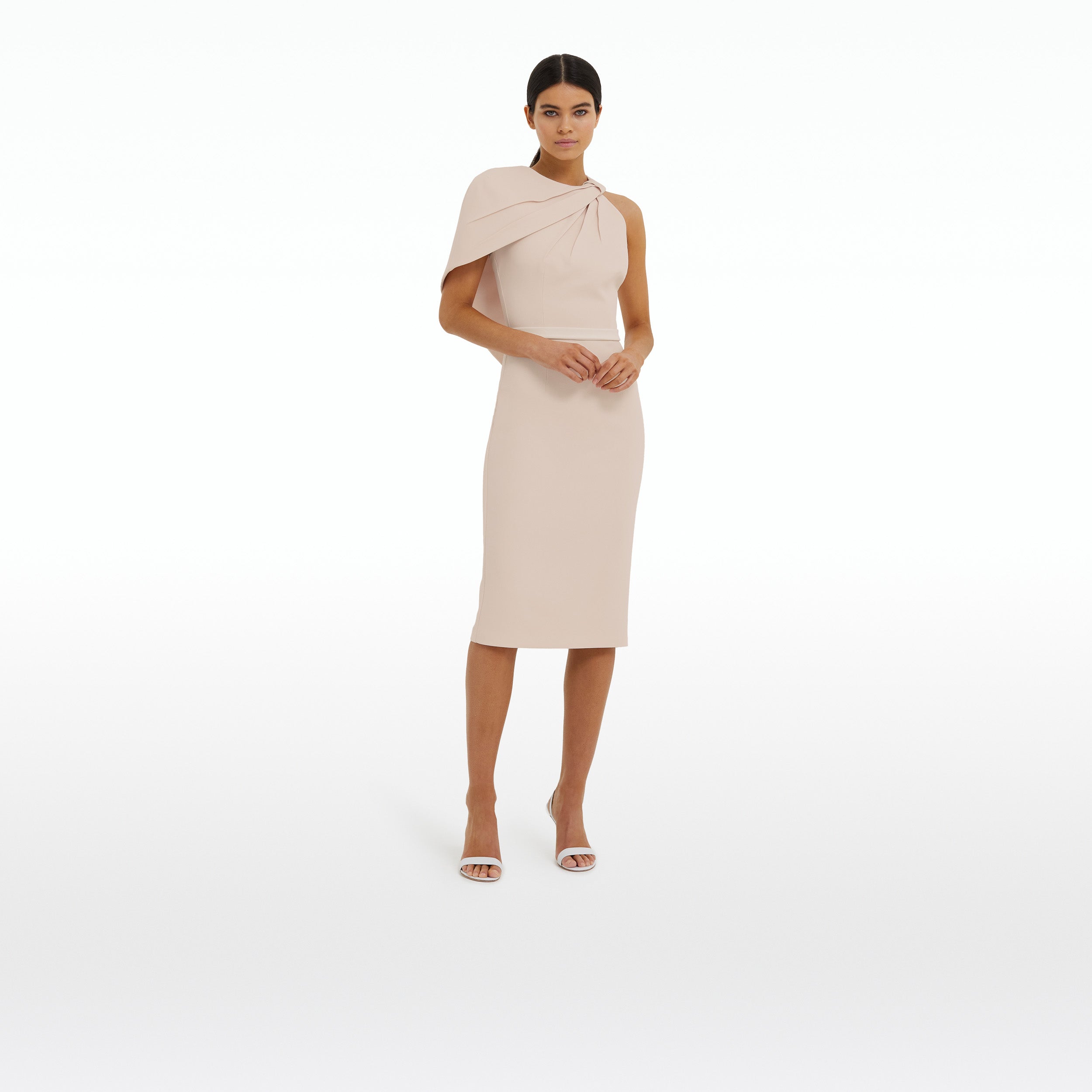 Caprianne Powder Midi Dress