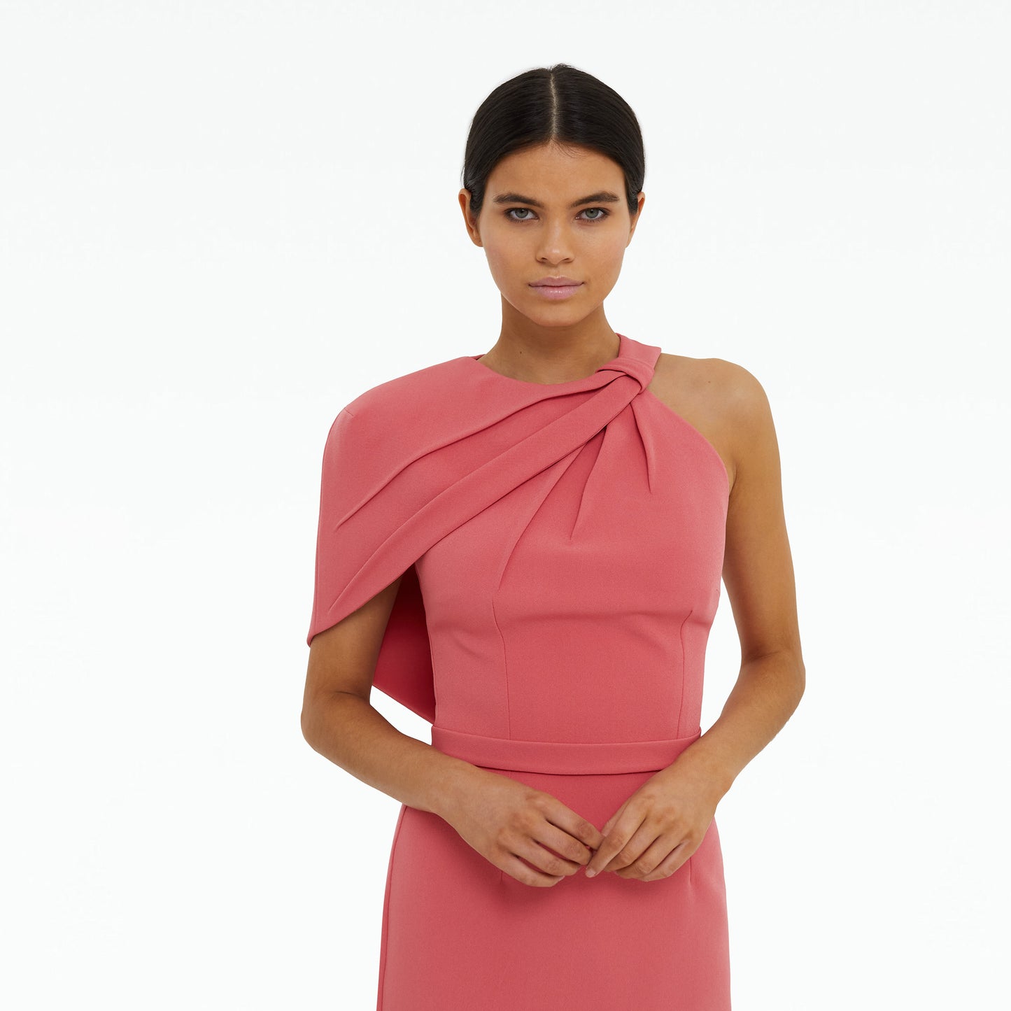 Caprianne Terracotta Midi Dress