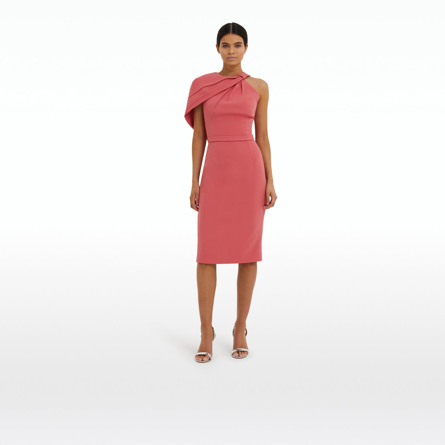 Caprianne Terracotta Midi Dress