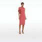 Caprianne Terracotta Midi Dress