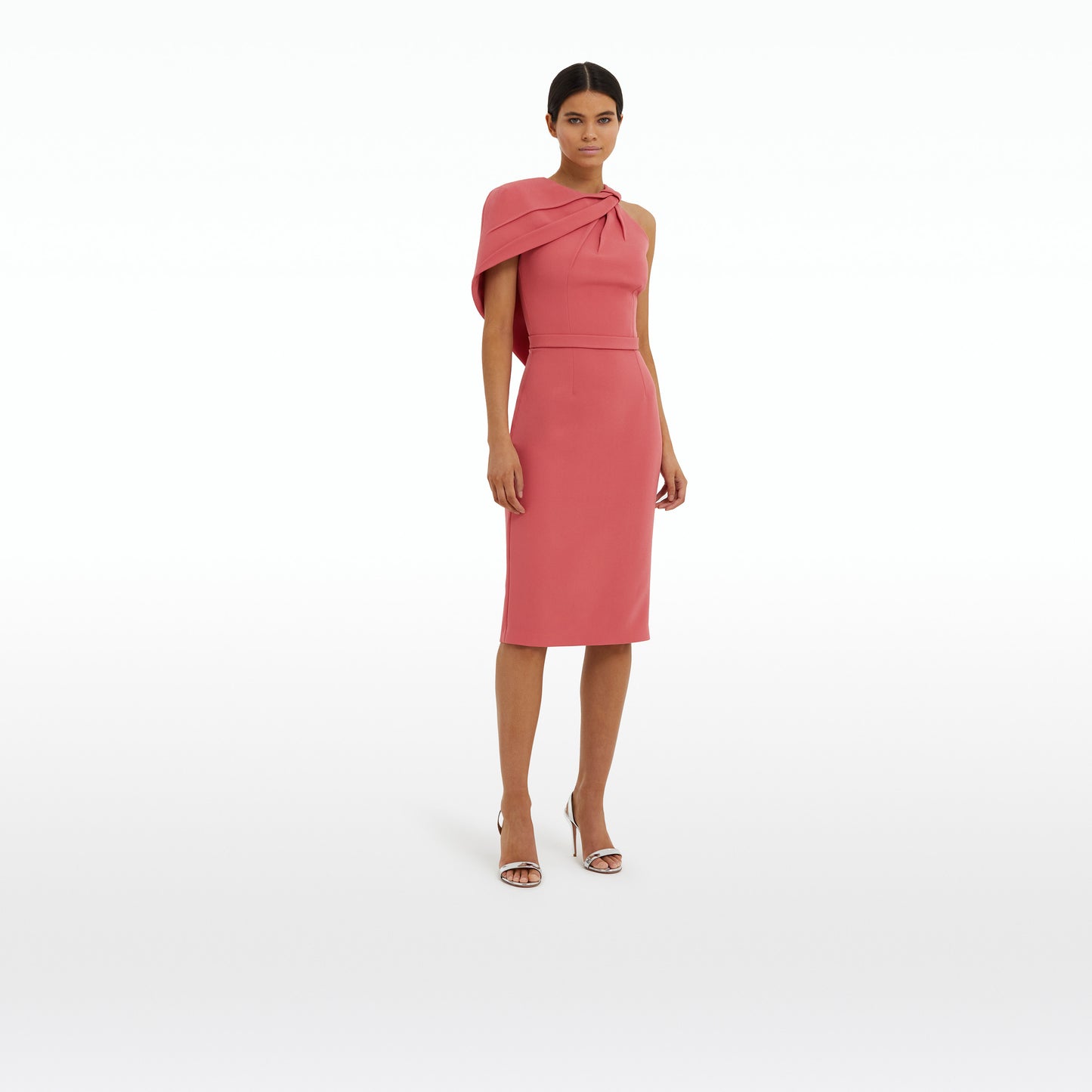 Caprianne Terracotta Midi Dress