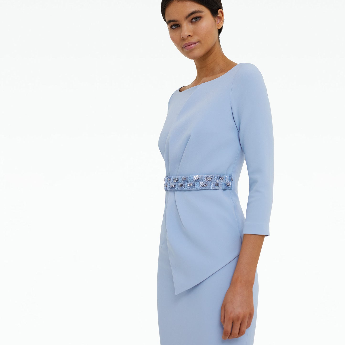 Torquay Soft Sky Midi Dress