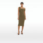 Marni Khaki Midi Dress